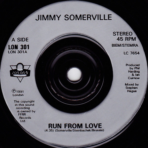 Jimmy Somerville : Run From Love (7", Single)