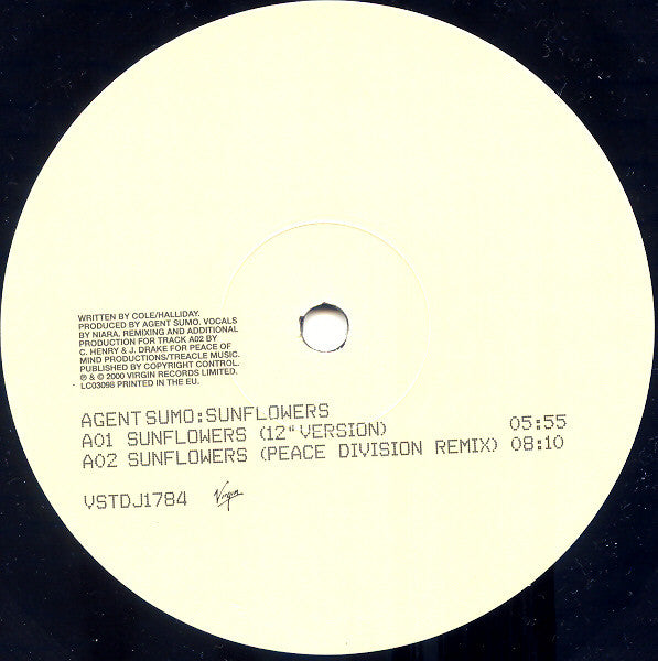 Agent Sumo : Sunflowers (12", Promo)