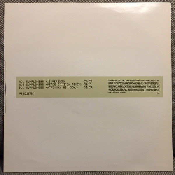 Agent Sumo : Sunflowers (12", Promo)