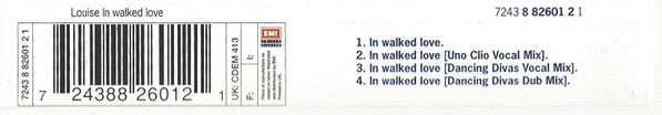Louise : In Walked Love (CD, Single, CD1)