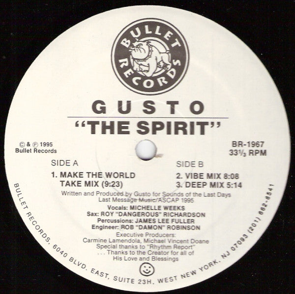 Gusto : The Spirit (12")