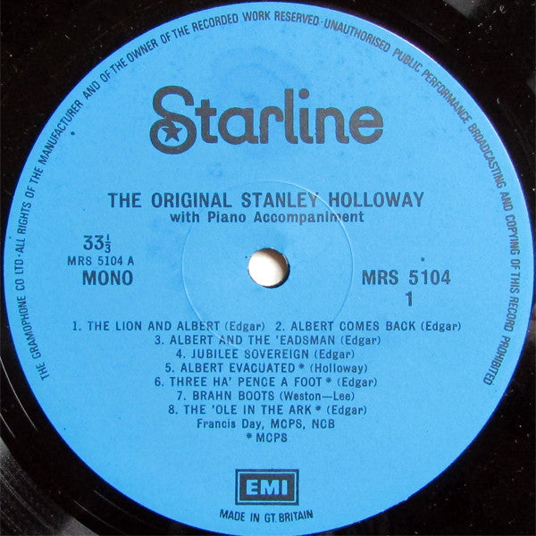 Stanley Holloway : His Famous Adventures With Old Sam And The Ramsbottoms (LP, Comp, Mono, RE)