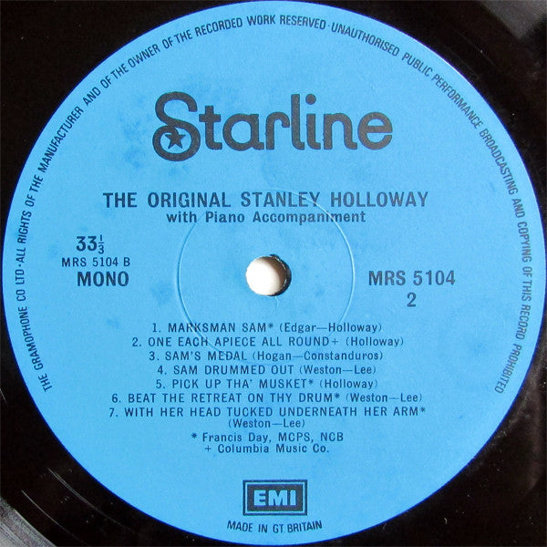 Stanley Holloway : His Famous Adventures With Old Sam And The Ramsbottoms (LP, Comp, Mono, RE)