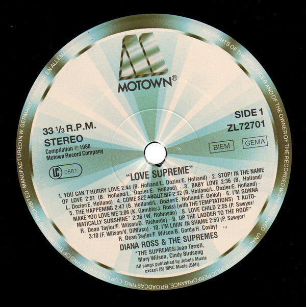 The Supremes : Love Supreme (LP, Comp)