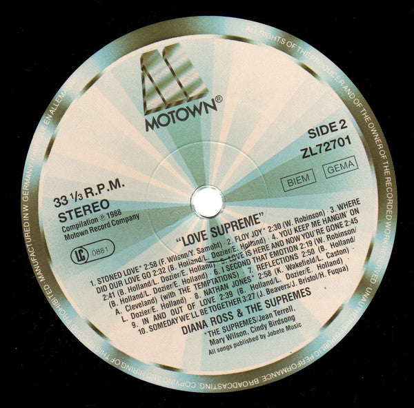 The Supremes : Love Supreme (LP, Comp)