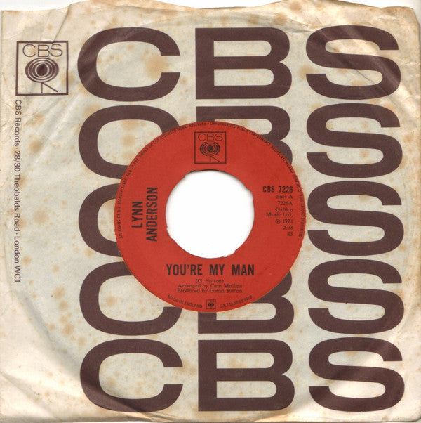 Lynn Anderson : You're My Man (7", Single)