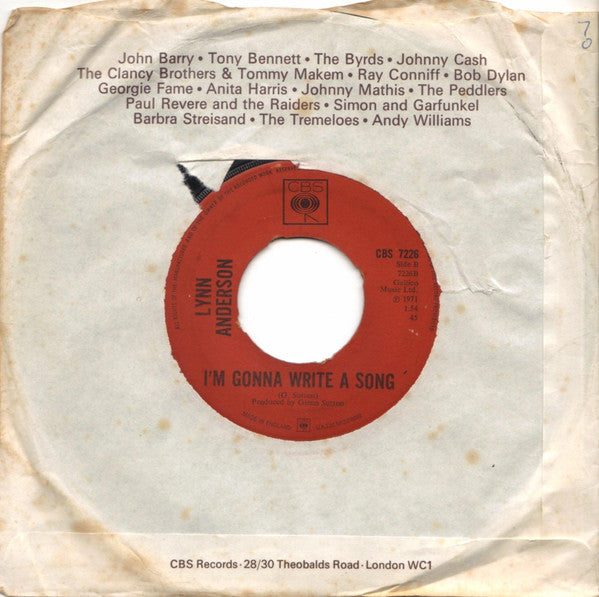 Lynn Anderson : You're My Man (7", Single)