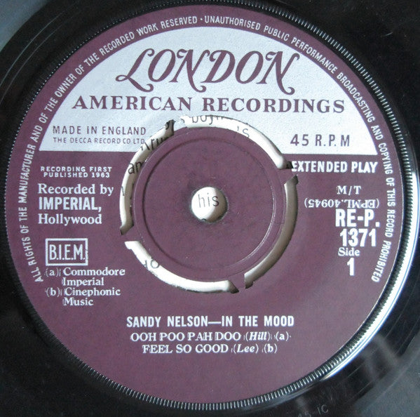 Sandy Nelson : In The Mood (7", EP, Mono)