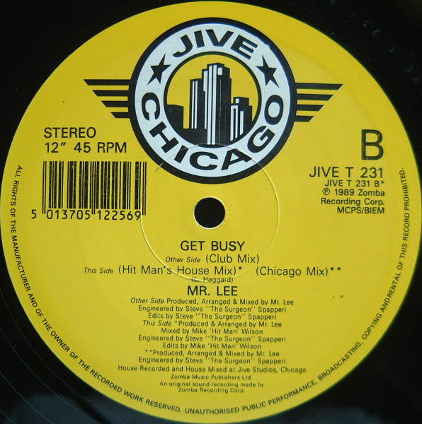 Mr. Lee : Get Busy (12")