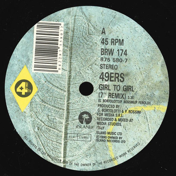 49ers : Girl To Girl (7", Single)