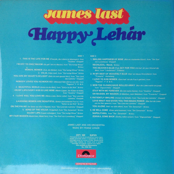 James Last : Happy Lehár (LP)