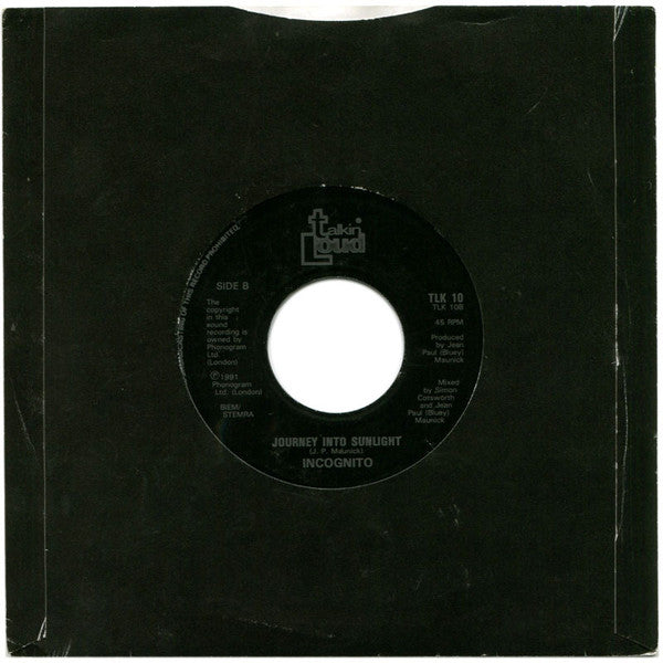 Incognito : Always There (7", Single, Jukebox)