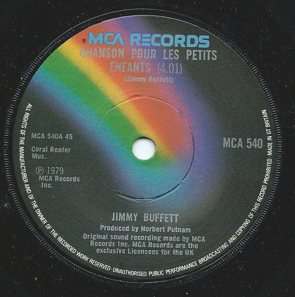 Jimmy Buffett : Chanson Pour Les Petits Enfants (7", Single)