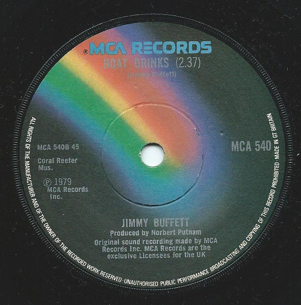 Jimmy Buffett : Chanson Pour Les Petits Enfants (7", Single)