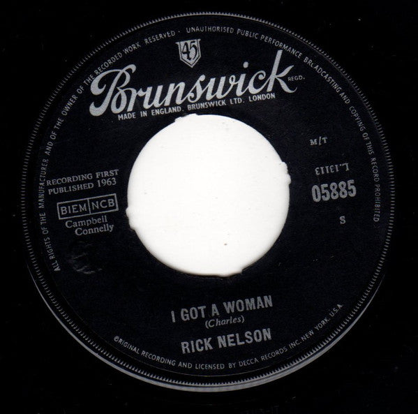 Ricky Nelson (2) : I Got A Woman (7", Single)