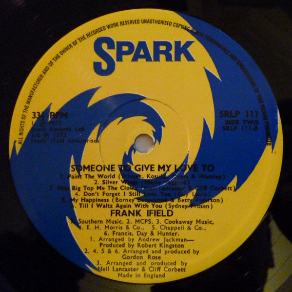 Frank Ifield : Someone To Give My Love to (LP)