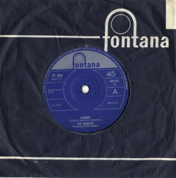 The Merseys : Sorrow (7", Single, Mono, Sol)