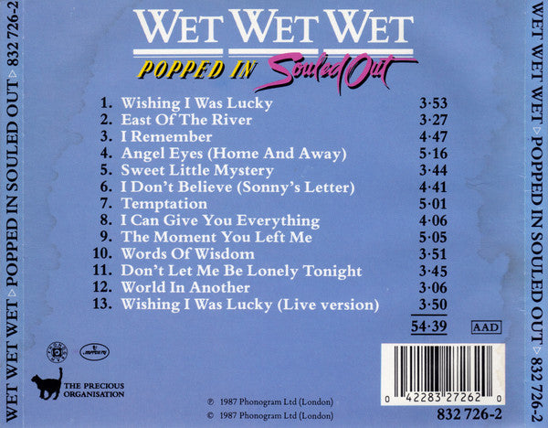 Wet Wet Wet : Popped In Souled Out (CD, Album)