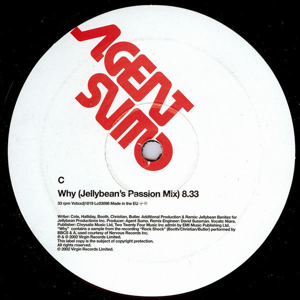 Agent Sumo : Why (2x12", Promo)