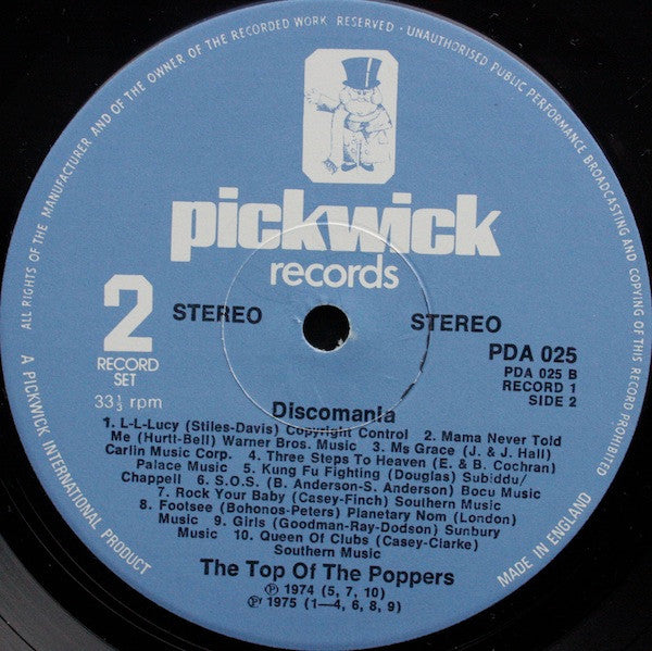 The Top Of The Poppers : Disco Mania (2xLP, Comp)