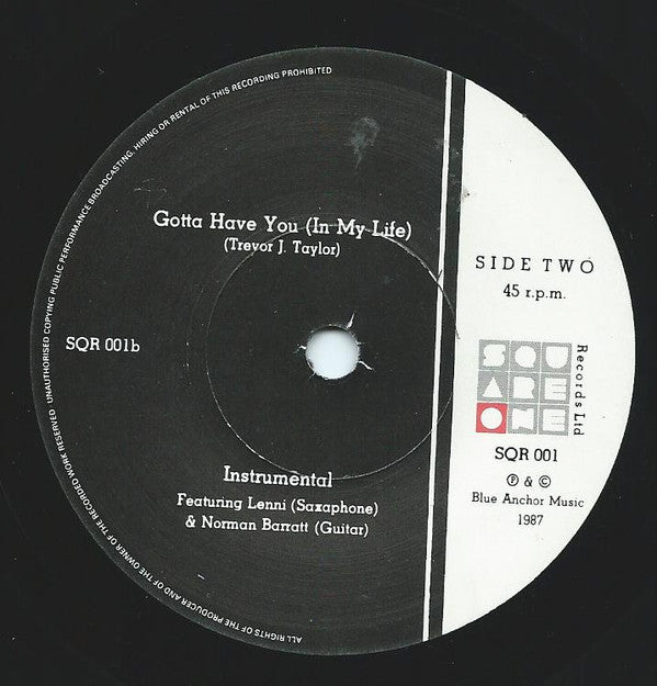 Claire Moore & Paul Young (2) : Gotta Have You (In My Life) (7", Single)
