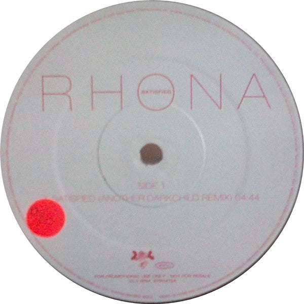Rhona : Satisfied (Darkchild Remix) (12", Promo)