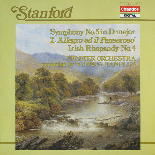 Charles Villiers Stanford, Vernon Handley, Ulster Orchestra : Symphony No. 5 In D Major 'L'Allegro Ed Il Penseroso', Irish Rhapsody No. 4 (LP)