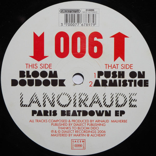 Lanoiraude : Paris Beatdown EP (12", EP)