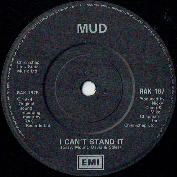 Mud : Lonely This Christmas (7", Single, RE)