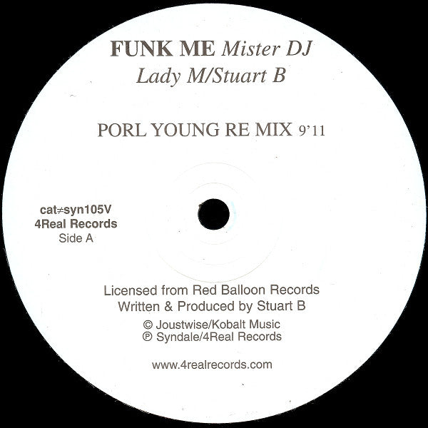 Lady M (6) / Stuart B : Funk Me Mister DJ (12")