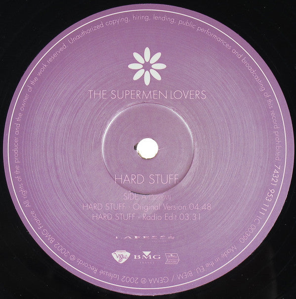 The Supermen Lovers : Hard Stuff (Get Your Ticket For A Ride) (12", Maxi)