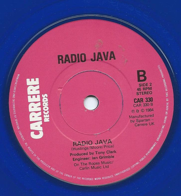 Radio Java : Why Do You Always Haunt Me (7", Blu)