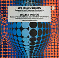 William Schuman / Walter Piston - Gary Steigerwalt : Concerto For Piano And Orchestra / Concertino For Piano And Chamber Orchestra (LP)