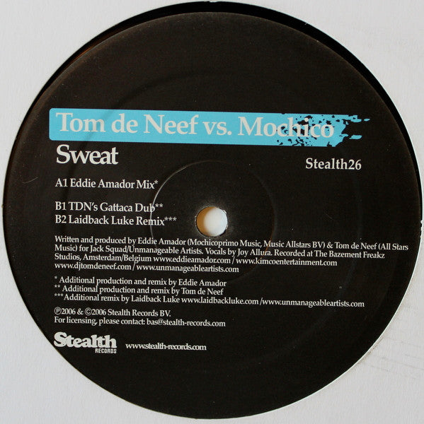Tom De Neef Vs. Mochico : Sweat (12")