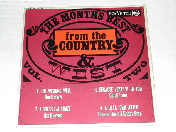 Various : The Months Best From The Country & West - Vol. Two (7", EP)