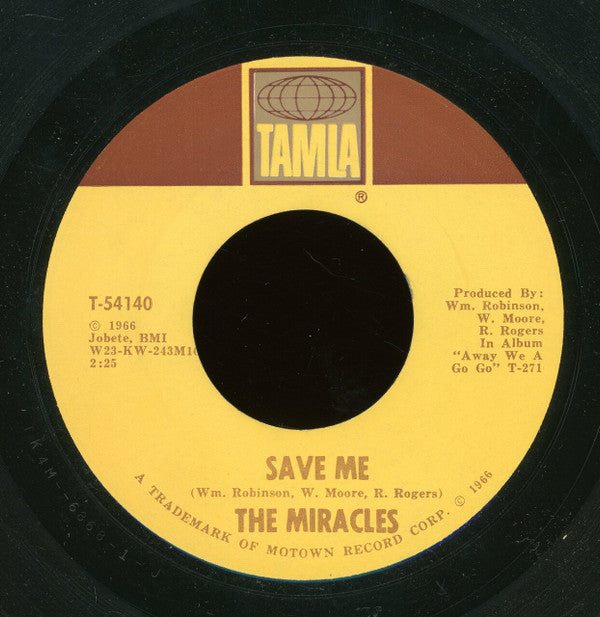 The Miracles : (Come 'Round Here) I'm The One You Need (7", Mono, Ame)