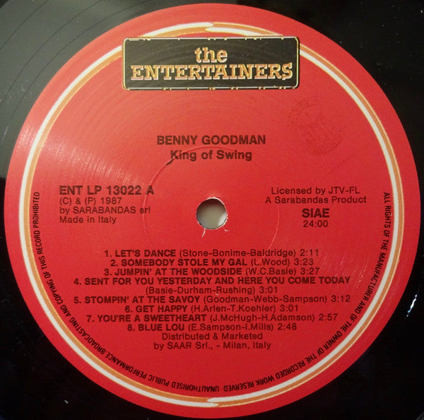 Benny Goodman : King Of Swing (LP, Album, Comp)
