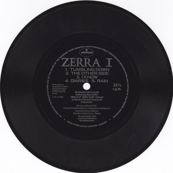 Zerra I : Zerra I (Flexi, 7", S/Sided, Smplr)