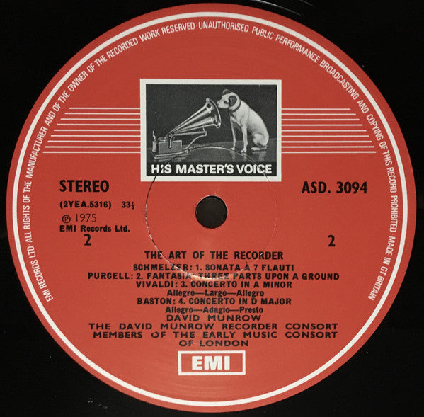 David Munrow : The Art Of The Recorder (2xLP + Box)