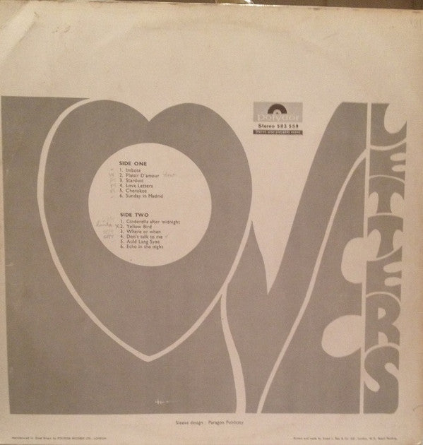 Bert Kaempfert & His Orchestra : Love Letters (LP, Comp)