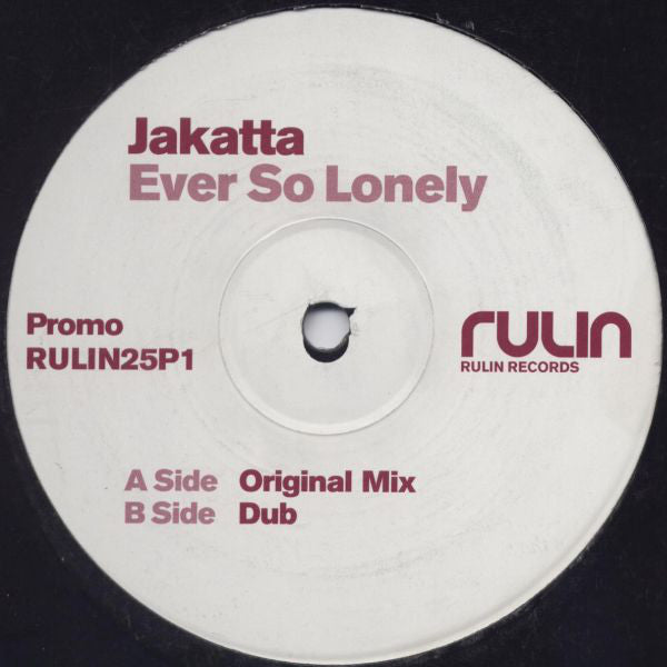 Jakatta : Ever So Lonely (12", Promo)