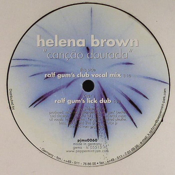 Helena Brown : Canção Dourada (12")