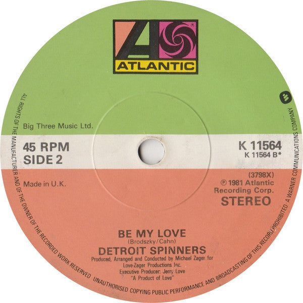 Spinners : Medley: Yesterday Once More / Nothing Remains The Same (7")