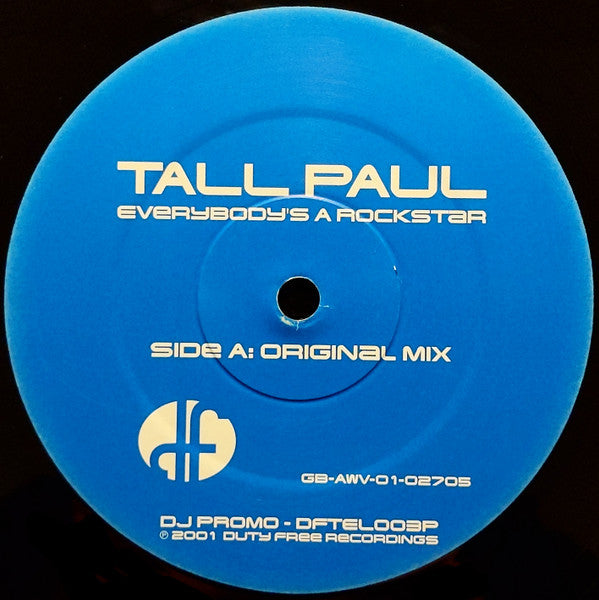 Tall Paul : Everybody's A Rockstar (2x12", Promo)