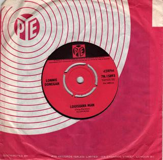 Lonnie Donegan : Louisiana Man  (7", Mono, 4 P)