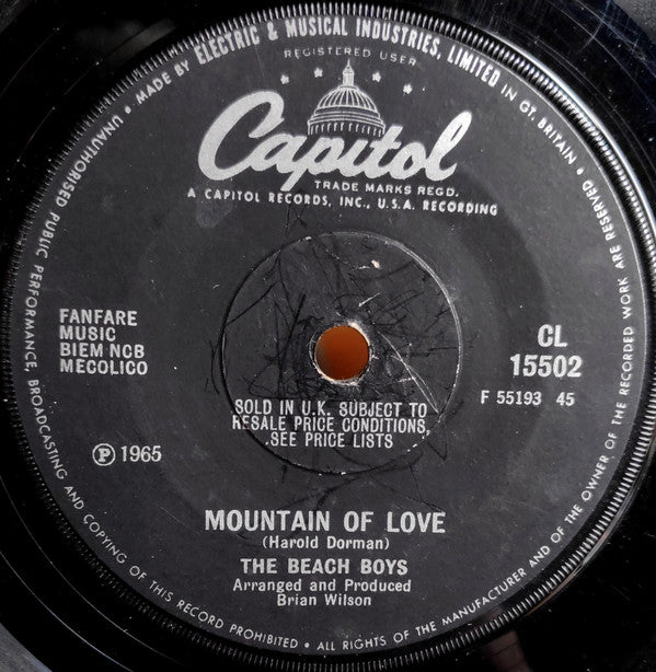 The Beach Boys : Then I Kissed Her  (7", Single, Sol)