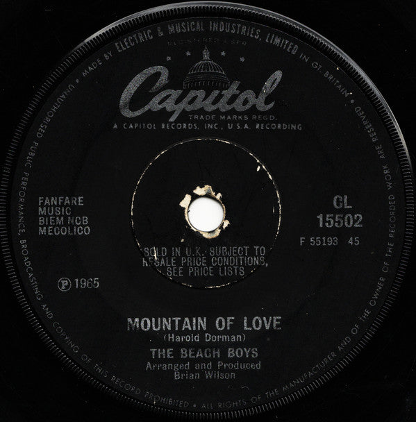 The Beach Boys : Then I Kissed Her  (7", Single, Sol)