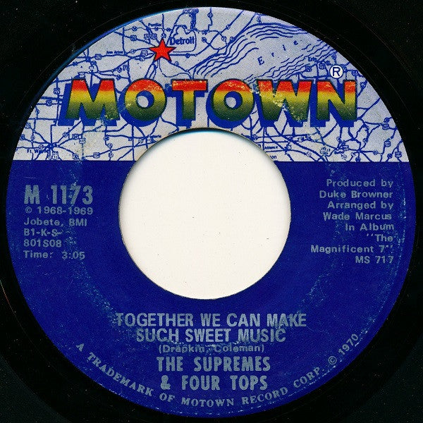 The Supremes & Four Tops : River Deep - Mountain High (7", Single)