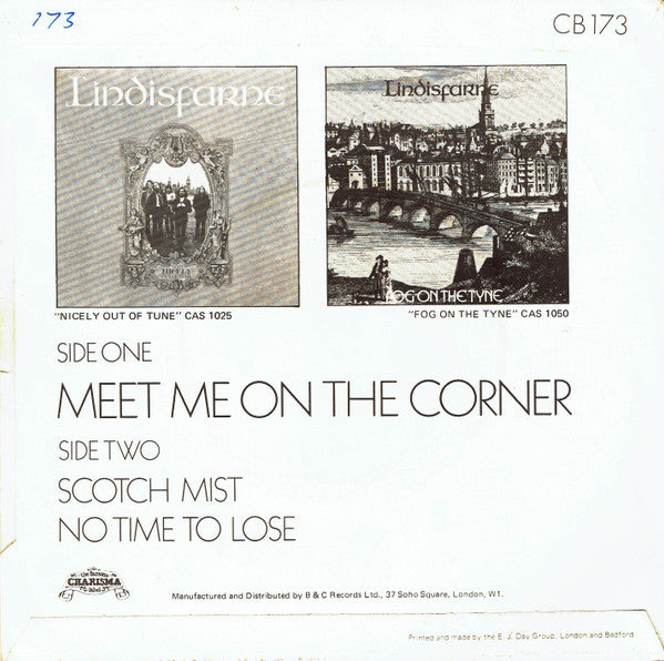 Lindisfarne : Meet Me On The Corner (7", Single, 4 P)