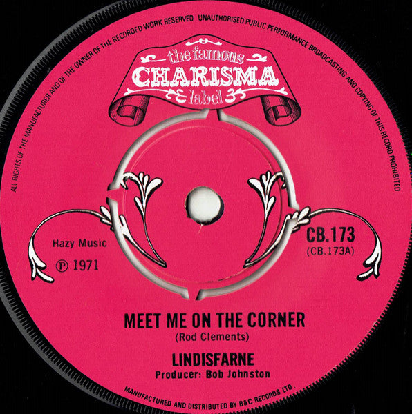 Lindisfarne : Meet Me On The Corner (7", Single, 4 P)